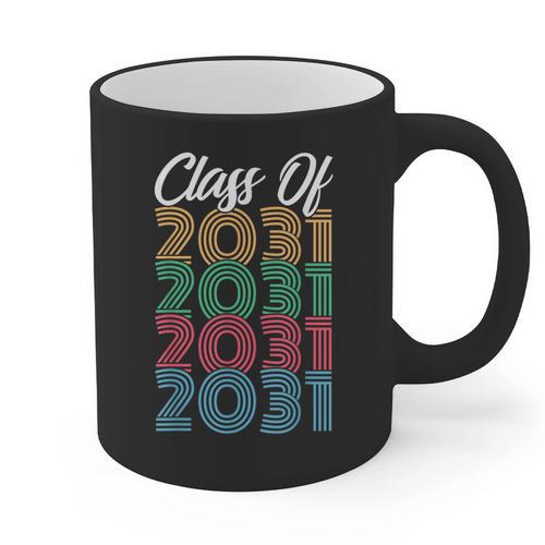 Class Of 2031 Kindergarten Graduation T Shirt Graphic Print Coffee Mug - Best Gift Smart