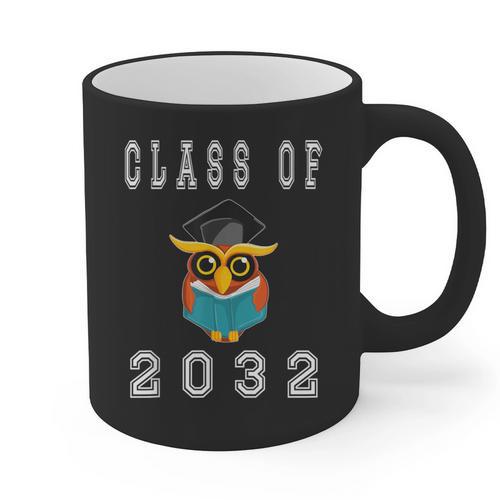 Class Of 2032 Graduation First Day Of School T Shirt Graphic Print Coffee Mug - Best Gift Smart