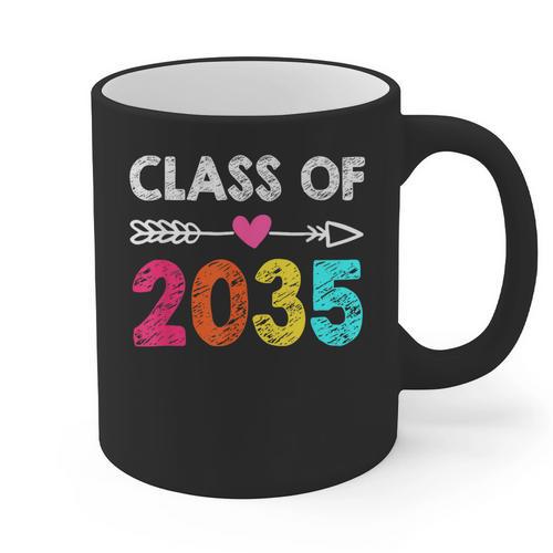 Class Of 2035 Kindergarten Pre K Grow With Me Graduation Graphic Print Coffee Mug - Best Gift Smart