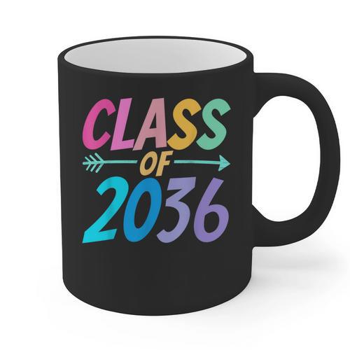 Class Of 2036 First Day Kindergarten Grow With Me Graduation Graphic Print Coffee Mug - Best Gift Smart