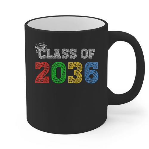 Class Of 2036 Grow With Me Graduation First Day Of School Graphic Print Coffee Mug - Best Gift Smart