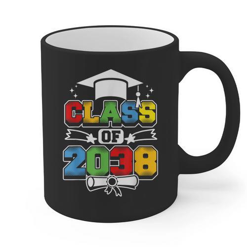 Class Of 2038 First Day Of School & Graduation 2038 Graphic Print Coffee Mug - Best Gift Smart
