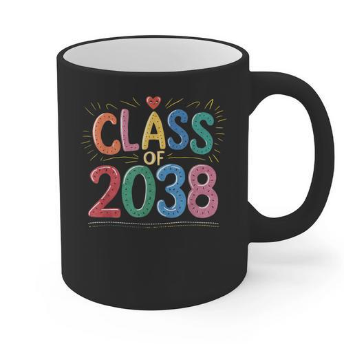 Class Of 2038 Pre K Graduate Preschool Graduation Graphic Print Coffee Mug - Best Gift Smart