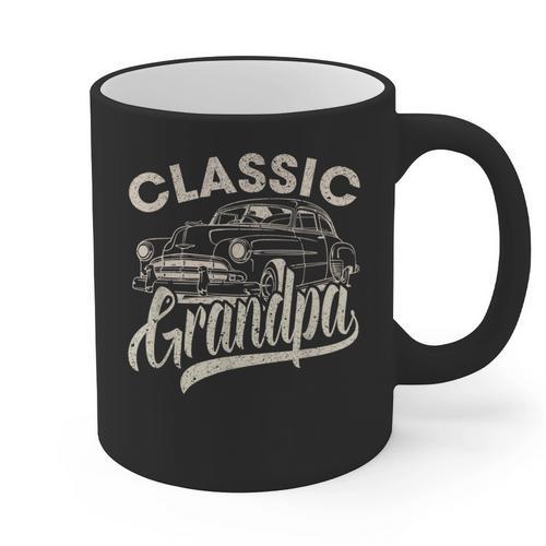 Classic Grandpa Saying Car Lover Men Dad Papa Grandpa Graphic Print Coffee Mug - Father's Day Fun