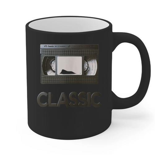 Classic VHS Tape Nostalgia Retro Graphic Print Coffee Mug - Figerry