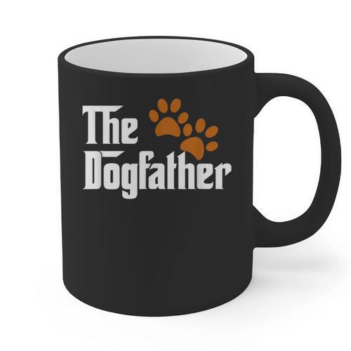Cool Dog Dad Dog Father Shirt The Dogfather T-Shirt Graphic Print Coffee Mug - Father's Day Fun
