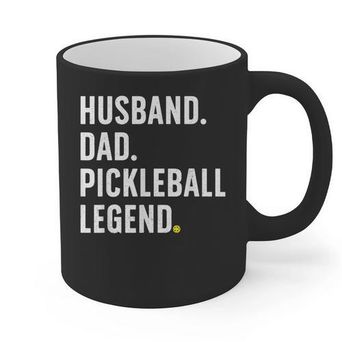 Cool Pickleball For Men Husband Dad Legend Pickleball Player Graphic Print Coffee Mug - Father's Day Fun