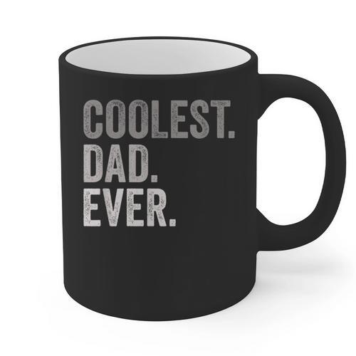 Coolest Dad Ever For Greatest Number 1 Dad Best Father Graphic Print Coffee Mug - Father's Day Fun