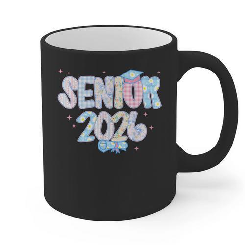 Coquette Senior-Class Of 2026 Preppy Graduation Graduate Graphic Print Coffee Mug - Best Gift Smart