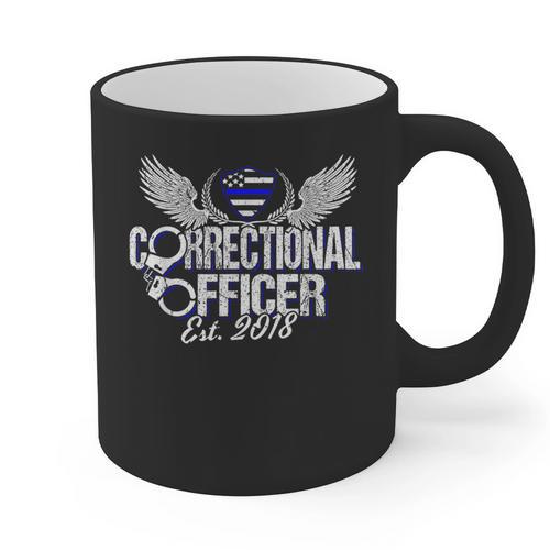Corrections Officer 2018 Graduation Silver Line T-Shirt Graphic Print Coffee Mug - Best Gift Smart