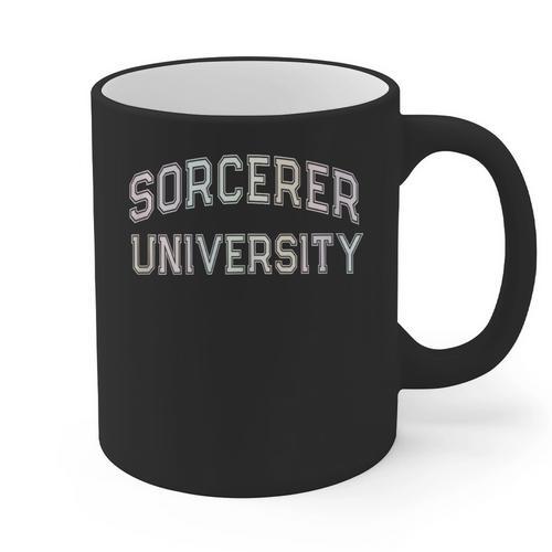 Crazy Sarcastic SORCERER UNIVERSITY Introvert Anti Social Graphic Print Coffee Mug - Raresse