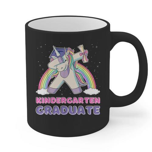 Dabbing Unicorn Kindergarten Graduation Dab Dance Girl Graphic Print Coffee Mug - Best Gift Smart