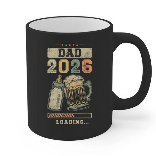Dad 2026 Loading Baby Shower Going To Be a Dad Gender Reveal Graphic Print Coffee Mug - Father's Day Fun