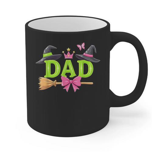 Dad Of The Birthday Girl Witch Family Party Decorations Graphic Print Coffee Mug - Father's Day Fun
