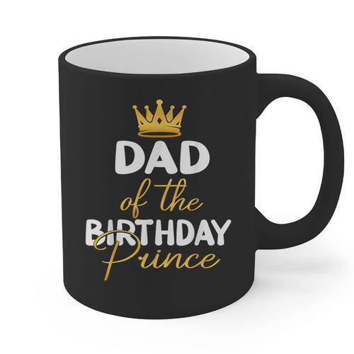 Dad Of The Birthday Prince Boy Bday Party Idea For Him Graphic Print Coffee Mug - Father's Day Fun
