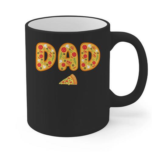 Dad Daddy Matching Birthday Squad Crew Pizza Family Graphic Print Coffee Mug - Father's Day Fun
