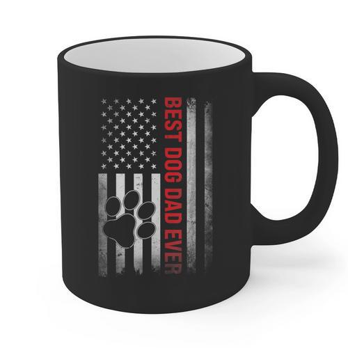Dad Fathers Day Dog Dad Graphic Print Coffee Mug - Father's Day Fun