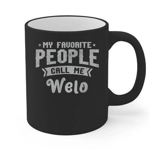 Dad My Favorite People Calls Me Welo Grandpa Father's Day Graphic Print Coffee Mug - Father's Day Fun