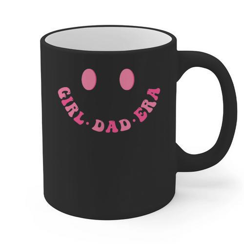 In My Dad Girl Era Tee Fathers Day 2-Sided Graphic Print Coffee Mug - Father's Day Fun