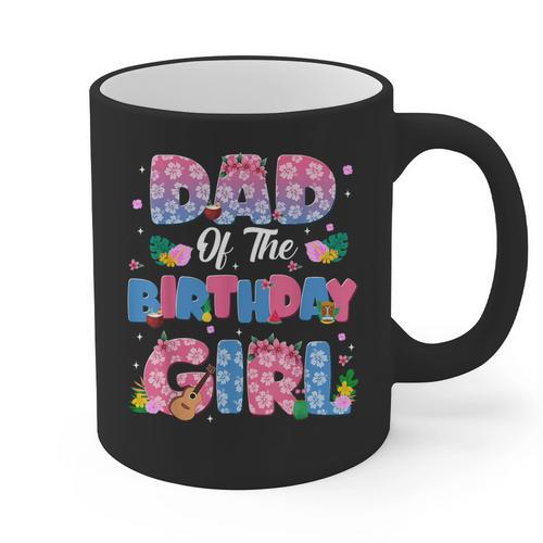 Dad And Mom Of The Birthday Girl Party Decor Family Matching Graphic Print Coffee Mug - Father's Day Fun