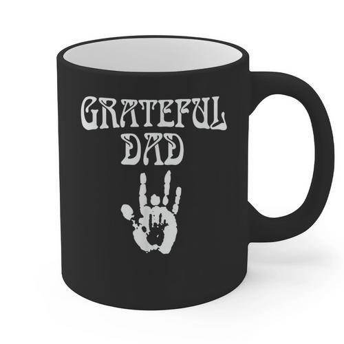 Dad Retro Distressed Grateful Dad Graphic Print Coffee Mug - Father's Day Fun