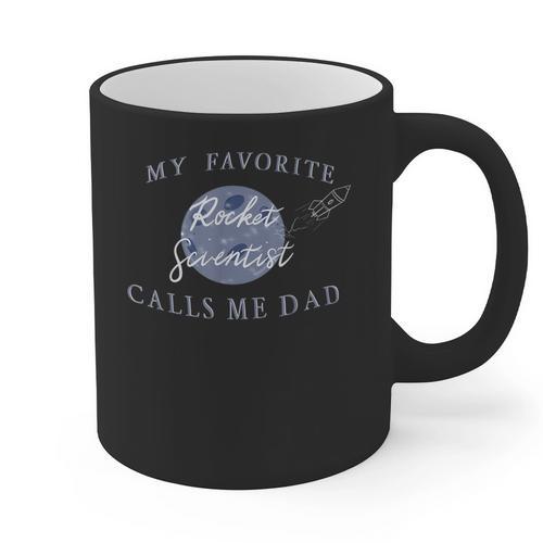 Dad Rocket Scientist Graphic Print Coffee Mug - Father's Day Fun