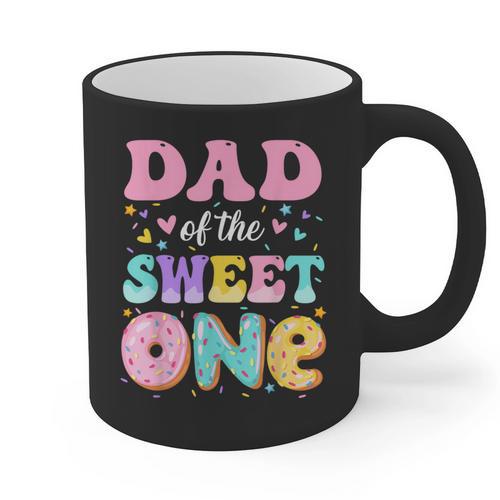 Dad Of The Sweet One 1st Birthday Donut Bday Party Graphic Print Coffee Mug - Father's Day Fun