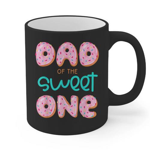 Dad Of Sweet One First Birthday Matching Family Donut Theme Graphic Print Coffee Mug - Father's Day Fun