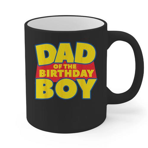 Dad Of The Toy Birthday Boy Story Theme B-Day Graphic Print Coffee Mug - Father's Day Fun