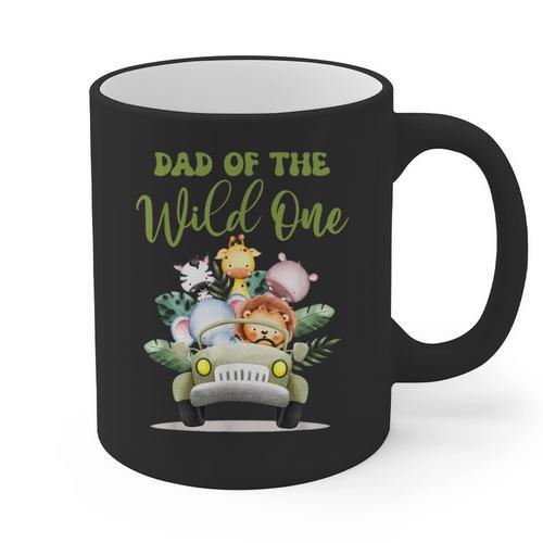 Dad Of The Wild One 1st Birthday Safari Family Matching Graphic Print Coffee Mug - Father's Day Fun