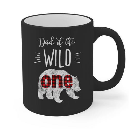 Dad Of The Wild One Shirt Bear Lumberjack 1st Birthday Tee Graphic Print Coffee Mug - Father's Day Fun