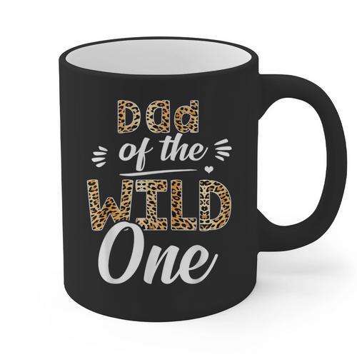 Dad Of The Wild One Zoo Themed 1st Birthday Party Graphic Print Coffee Mug - Father's Day Fun