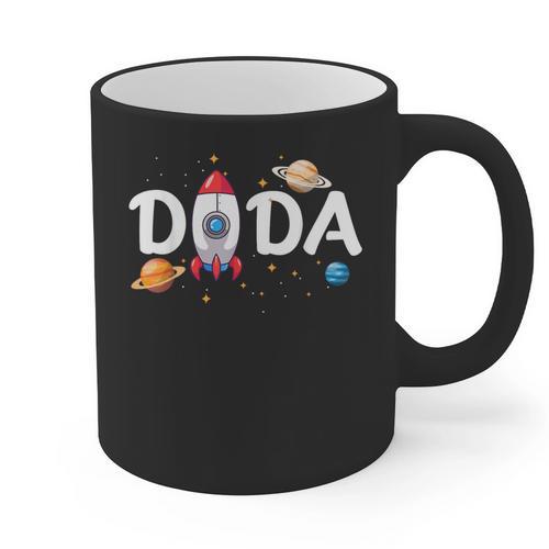 Dada Of The Birthday Boy Space Astronaut 1st Birthday Family Graphic Print Coffee Mug - Father's Day Fun