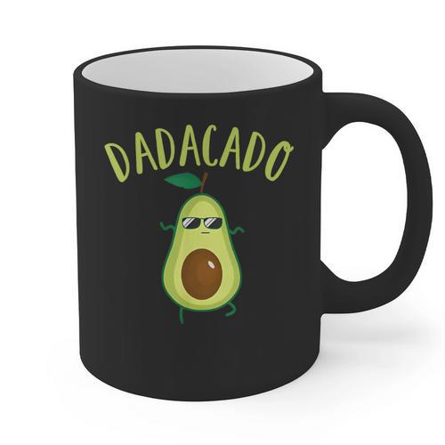 Dadacado Cute Daddy Avocado Pregnant Dad Father Day Graphic Print Coffee Mug - Father's Day Fun