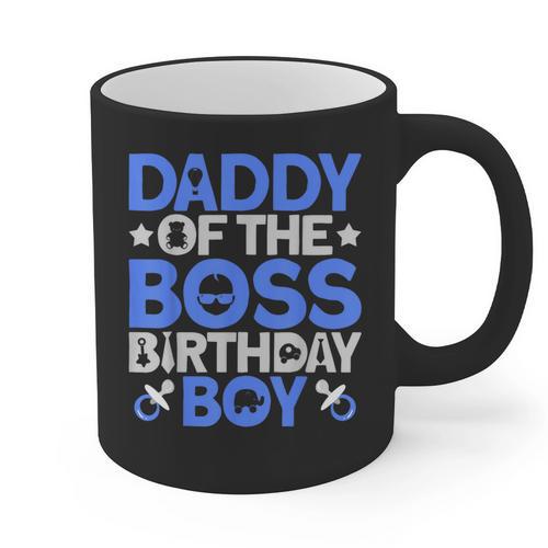Daddy Of The Boss Birthday Party Outfit Like A Boss Daddy Graphic Print Coffee Mug - Father's Day Fun