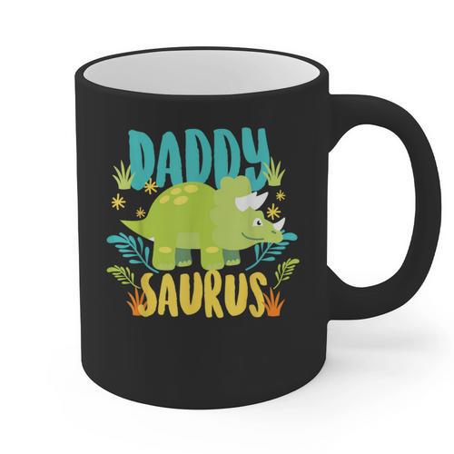 Daddy Dad Saurus Rex Dinosaur Dino For Father Graphic Print Coffee Mug - Father's Day Fun