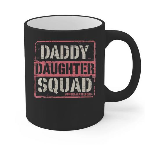 Daddy Daughter Squad Fathers Day Matching Dad And Daughter Graphic Print Coffee Mug - Father's Day Fun