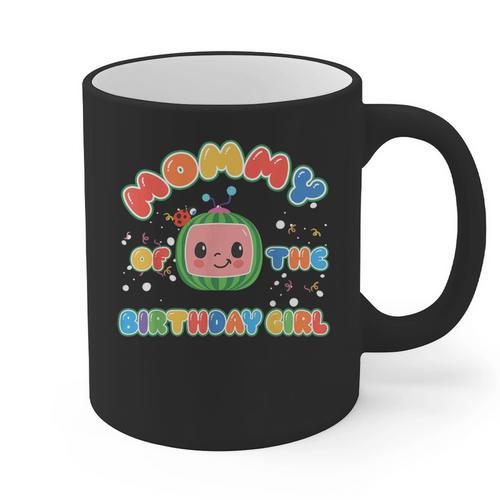 Daddy Mommy Of The Birthday Girl Melon Family Matching Graphic Print Coffee Mug - Father's Day Fun