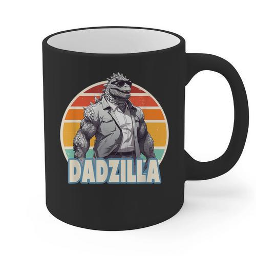 Dadzilla The Rad Dad Kaiju Vibes Graphic Print Coffee Mug - Father's Day Fun