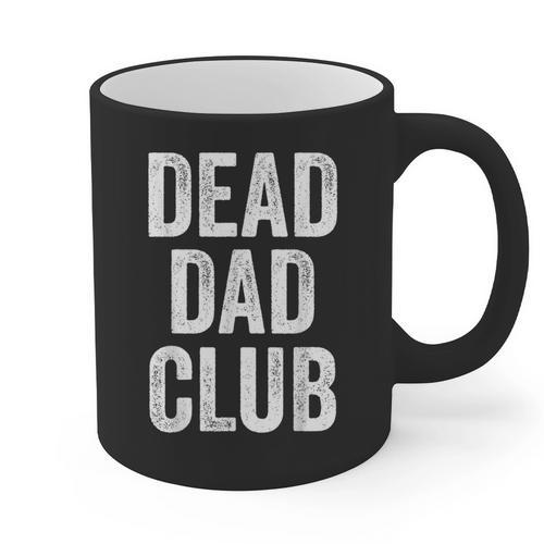 Dead Dad Club Vintage Saying Graphic Print Coffee Mug - Father's Day Fun