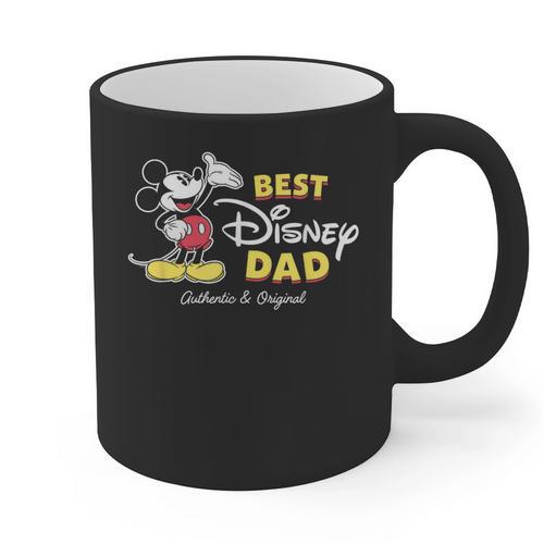Disney Mickey Mouse Best Disney Dad Birthday Father’s Day Graphic Print Coffee Mug - Father's Day Fun