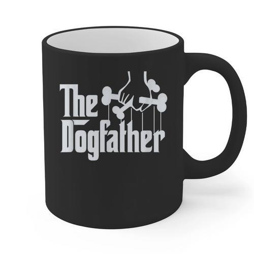The Dogfather Dog Dad Dog Lover Graphic Print Coffee Mug - Father's Day Fun