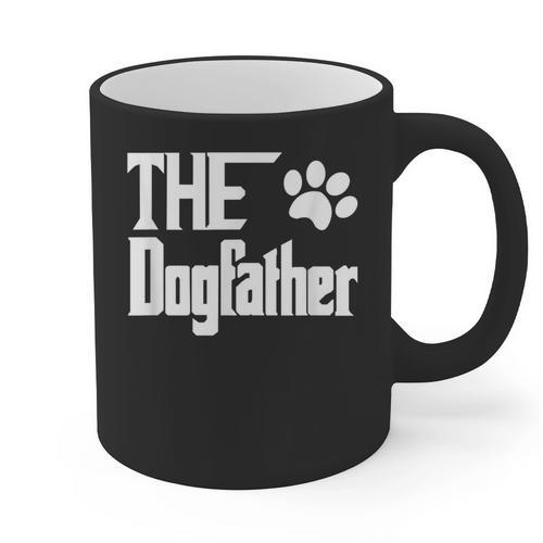 The Dogfather Dog Father Dad Graphic Print Coffee Mug - Father's Day Fun