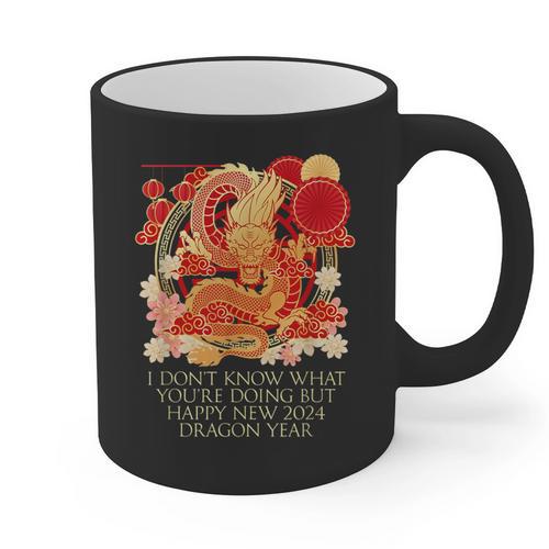 I Dont Know What Youre Doing Chinese New Year Introvert Graphic Print Coffee Mug - Raresse