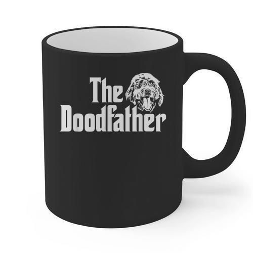 The Doodlefather Golden Doodle Dad Dog Goldendoodle Graphic Print Coffee Mug - Father's Day Fun