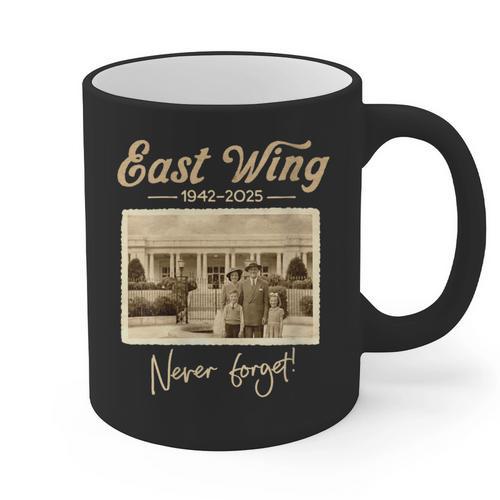 East Wing Never Forget American Vintage Nostalgia Graphic Print Coffee Mug - Figerry