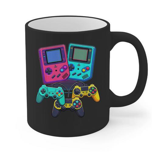 Eighties Console Controller Gaming Player Gadget Nostalgia Graphic Print Coffee Mug - Figerry