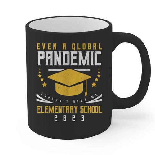 Elementary School 2023 Degree Graduation Graduate Graphic Print Coffee Mug - Best Gift Smart
