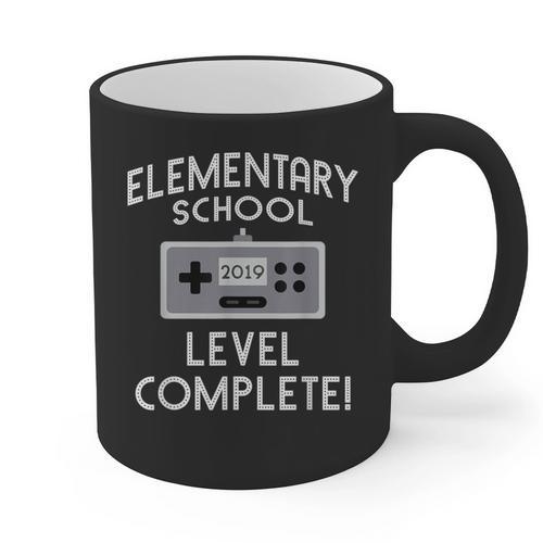 Elementary School Graduation Level Complete Gamer Graphic Print Coffee Mug - Best Gift Smart