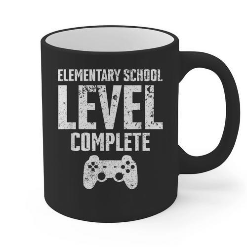Elementary School Level Complete Gamer Graduate Graduation Graphic Print Coffee Mug - Best Gift Smart